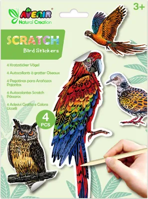 Zdjęcie produktu dla Naklejki do Wydrapywania Ptaki