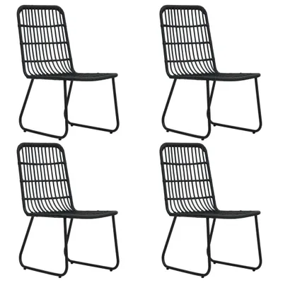 Image de vidaXL Ensemble de jardin 5 pièces Poly rotin et verre