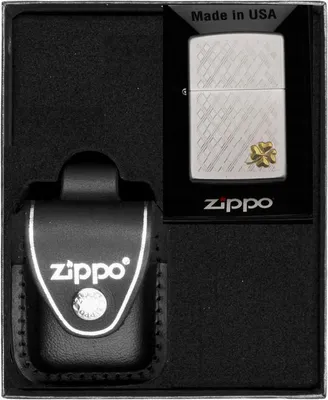 Zdjęcie produktu dla Zestaw Zippo Zapalniczka Stunning. Four Leaf Clover Prezentowy No3