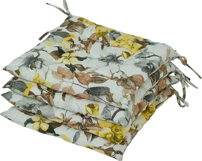Produktbild von AMPO Sitzkissen Stuhlauflage Stuhlkissen Auflage 4er Set Kissen Sitzpolster 36x36 cm