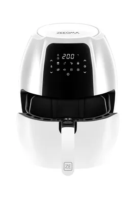 Obrázok produktu pre Teplovzdušná fritéza Zeegma KNAPPER GRAND WHITE, 1800 W, 9 režimov varenia, LCD displej s dotykovým panelom, 6litrový kôš, 7,7litrová misa