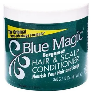 Obrázok produktu pre Blue Magic Bergamot Hair & Scalp, Unisex, Suché vlasy, Vysušené vlasy, 340 ml, Hrniec, Bergamot, 1 kusov