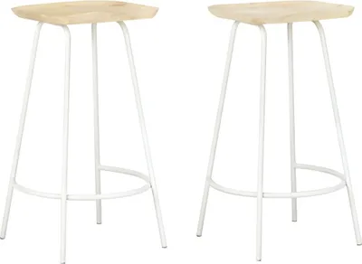 Produktbild von Möbel Barhocker 2 Stk. Mango Massivholz DE54906