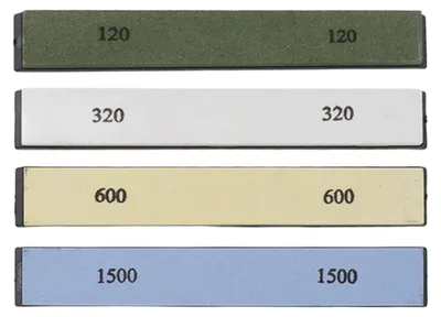 Obrázok produktu pre Sada brúsnych kameňov, 4-stranná, zrnitosť 120, 320, 600, 1500, pre kuchynské a rybárske nože
