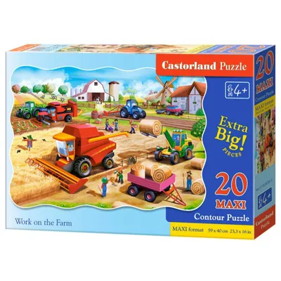 Produktbild von CASTORLAND puzzle 20 MAXI Teile - Arbeit auf dem Bauernhof