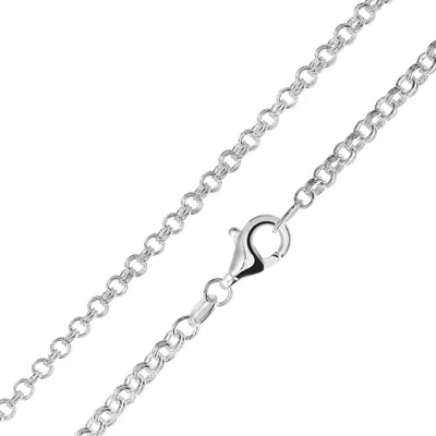 Produktbild von MATERIA Zwillings Ankerkette Silber 925 rhodiniert 2,3mm für Damen Herren in 40 45 50 60 70 80 cm K76