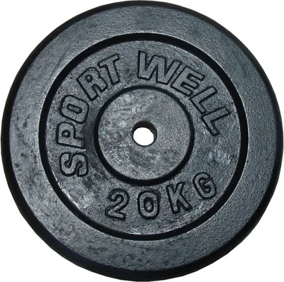 Obrázek produktu pro Litinové kotouče (závaží) pro činky 20 kg, 25 mm