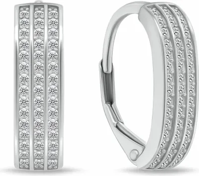 Immagine prodotto di Orecchini senza tempo in argento con zirconi LME269