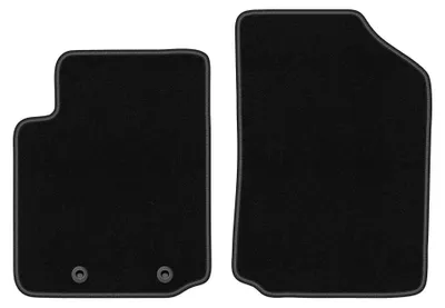 Produktbild von Velours-Fußmatten Vorne für Citroen C3 Pluriel 2003-2010 (Cabrio) – 2-tlg, Schwarz, passgenau – Wielganizator BASIC