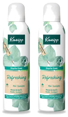 Zdjęcie produktu dla 2 opakowania pianki do kąpieli Kneipp o zapachu mięty i eukaliptusa - 200 ml - zestaw ekonomiczny - 2 sztuki
