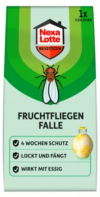 Vorderseite von Nexa Lotte Fruchtfliegen Falle