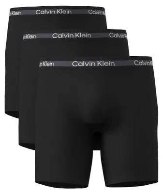 Image de Calvin Klein boxer lot de 3 icon active mesh boxer briefs long black hommes