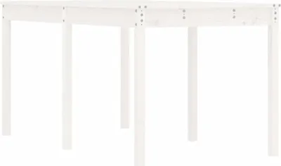 Produktbild von vidaXL Gartentisch Weiß 159,5x82,5x76 cm Massivholz Kiefer