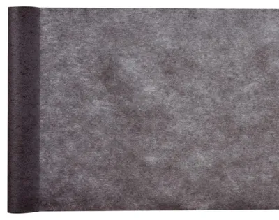 Zdjęcie produktu dla Bieżnik na stół z włókniny dekoracyjnej 30 cm x 25 m - Czarny