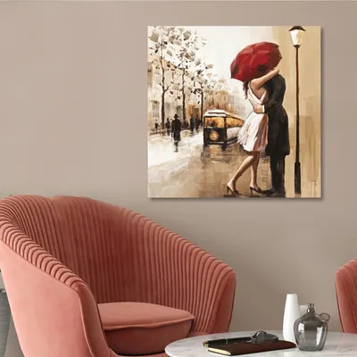 Obrázok produktu pre Wallity, KNV4406_4040 (40 x 40), Plátno, Viacfarebné, Drevo, 40 x 40 cm