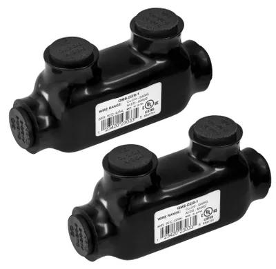 Isolierte Multi-Tap-Connectoren, 2/0-6 AWG, 2 Stück, 600V
