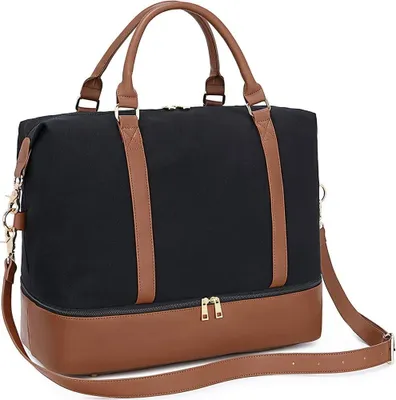 Immagine prodotto di Borsa Weekender da donna - Canvas Sporttas - Nero - Grande