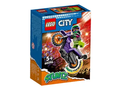 Zdjęcie produktu dla LEGO City Wheelie na motocyklu kaskaderskim, Zestaw do budowania, 5 lat(a), Plastik, 14 szt., 40 g