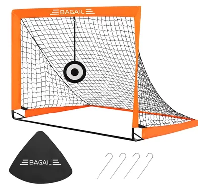 Immagine prodotto di Porta da calcio pieghevole - Rete da calcio pop-up - 120 x 90 x 90 cm - Fibra di vetro - Borsa per il trasporto inclusa - Per giardino e spiaggia