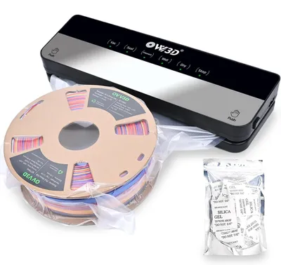 Produktbild von Vakuumbeutel Filament Aufbewahrungsset Filamentbeutel - 30 Stück - Mit Vakuumversiegler - Für 3D-Drucker Filament - 1 kg Rollen