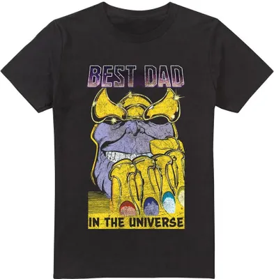 Obrázok produktu pre Avengers - Tričko "Best Dad Universe" pre mužov TV5046 (S) (Black)