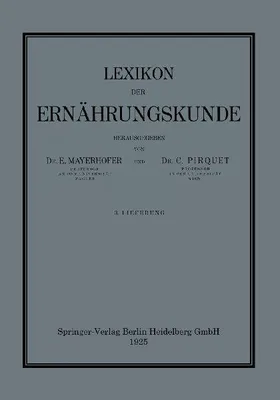 Produktbild von Lexikon der Ernährungskunde