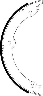 Produktbild von HELLA 8DA 355 051-391 Handbremsbeläge für TOYOTA LAND CRUISER (VDJ20, UZJ20) Handbremse 242mm