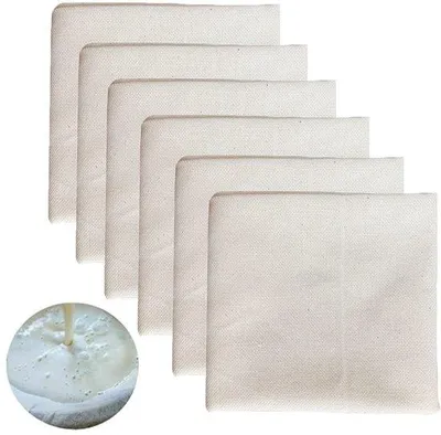Obrázek produktu pro Bavlněné filtrační plátna, 6 ks, 50 x 50 cm, na sýr, tofu, šťávu