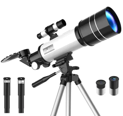 Zdjęcie produktu dla Teleskop astronomiczny 70 mm, teleskop refrakcyjny dla dorosłych i dzieci