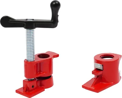 Obrázek produktu pro Sada svorek na trubky Holzleim – svorky na trubky pro dřevo – 8 kusů – pro trubky o průměru 26,5 mm – ocel – pro montáž skříní