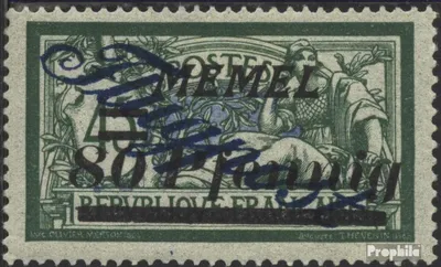 Produktbild von Briefmarken Memelgebiet 1922 Mi 73 postfrisch Flugpostsatz
