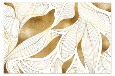 Image de LUMASOUL Tableau sur toile, motif nature, tableaux muraux cadre bois, 90x60cm feuilles 6