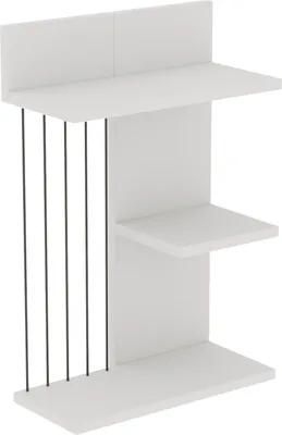 Zdjęcie produktu dla Skye Decor, Kinik - White, półki ścienne, biały, płyta wiórowa melaminowana, 40 x 60 x 19 cm