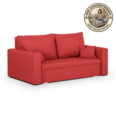 Produktbild von 2-Sitzer-Sofa mit Schlaffunktion MONDO - Rot