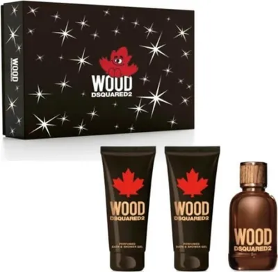 Produktbild von Wood For Him - EDT 100 ml + Sprchový Gel 100 ml + Balzám po holení 100 ml