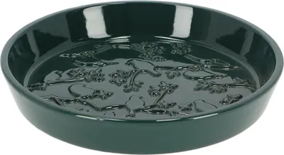 Image de Esschert Design | Mangeoire pour oiseaux - Céramique - Vert - Design élégant - pour le jardin et la terrasse