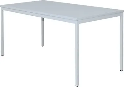 Produktbild von Stahl-Schreibtisch für Unterbaucontainer (310320/310330) 160x80cm Lichtgrau 310160