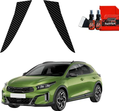 Obrázok produktu pre 2v1 ochranná fólia z uhlíka Grizz Protector pre stĺpiky B-C - Kia XCeed (2022-2025)