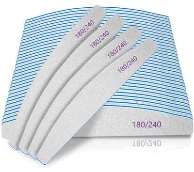 Imagen del producto de Set de 50 limas de uñas profesionales, granulación 180/240