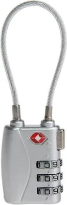 Produktbild von Kufryplus TSA-Schloss mit Umhängeband TL213 silber