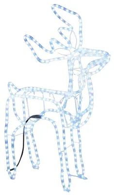 Produktbild von vidaXL LED-Silhouette Rentier Kaltweiß 76x42x87 cm