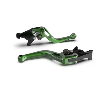 Produktbild von Bremshebel LSL BOW R19R mit ABE kurz für Yamaha YZF-R1 1000 ccm Bj. 2009 - 2014, Farbe Hebel:grün, Farbe Versteller:anthrazit