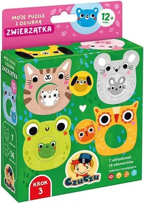 Obrázek produktu pro CzuCzu Moje puzzle s otvorem Zvířátka 12m+ 93761