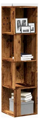 Produktbild von Eckregal in Altholz-Optik 33x33x132 cm