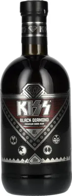 Image de Kiss Black Diamond Premium Dark Rum 40% Vol. 0,5l