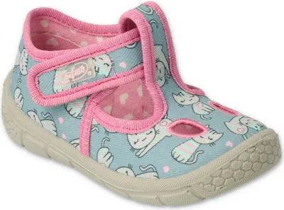 Produktbild von BEFADO Mädchen Sandalen ultraleicht Flexible mit Katze, Klettverschluss, Rosa 21