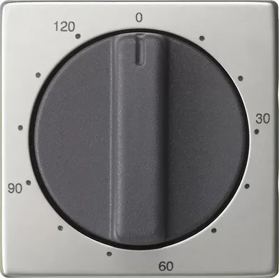 Produktbild von Gira 0642600 Abd. Knebel Zeitschalter 120 min System 55 Edelstahl