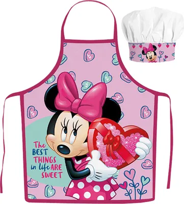 Image de Tablier pour enfant avec bonnet Disney Minnie Mouse