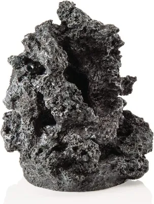 Productafbeelding van biOrb 48362 Mineralensteenornament, zwart - Gedetailleerde aquariumdecoratie, geschikt voor vissen
