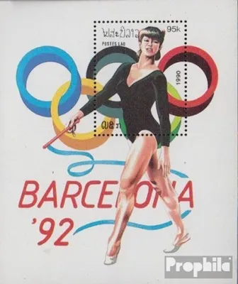 Produktbild von Briefmarken Laos 1990 Mi Block131 (kompl.Ausg.) postfrisch Olympische Sommerspiele 92